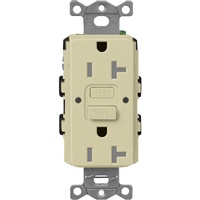 Lutron SCR-20-GFST-SA  Claro Satin Self-Testing Tamper Resistant 20A GFCI Receptacle in Sage