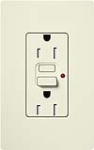 Lutron SCR-20-GFTR-BI Claro Satin Tamper Resistant 20A GFCI Receptacle in Biscuit (Replaced by SCR-20-GFST-BI)