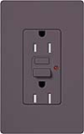 Lutron SCR-20-GFTR-PL Claro Satin Tamper Resistant 20A GFCI Receptacle in Plum (Replaced by SCR-20-GFST-PL)