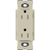 Lutron SCRS-15-TR-CY Claro Satin Tamper Resistant 15A Duplex Receptacle in Clay