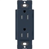 Lutron SCRS-15-TR-DE Claro Satin Tamper Resistant 15A Duplex Receptacle in Deep Sea