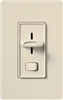 Lutron SF-12P-277-3-LA Skylark 277V / 6A Fluorescent 3-wire with Neutral Wire 3-Way Dimmer in Light Almond