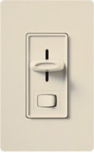 Lutron SLV-600P-LA Skylark 600W Magnetic Low Voltage Single Pole Dimmer in Light Almond