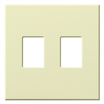 Lutron VWP-2-AL Vareo, 2-Gang Wallplate in Almond, matte finish