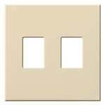 Lutron VWP-2-BE Vareo, 2-Gang Wallplate in Beige, matte finish