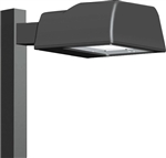 RAB ALS250QT 250W High Pressure Sodium AL Pole Mount Area Light, 24000 Lamp Life, Type II Distribution, Bronze Finish