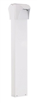 RAB BLED2X5-36W 5W LED Square Bollard, Two BLEDs, 5000K Color Temperature (Cool), 68 CRI, 36" Mounting Height, White Finish