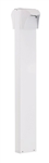 RAB BLED2X5-42NW 5W LED Square Bollard, Two BLEDs, 4000K Color Temperature (Neutral), 85 CRI, 42" Mounting Height, White Finish