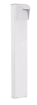 RAB BLED5-36W 5W LED Square Bollard, One BLED, 5000K Color Temperature (Cool), 68 CRI, 36" Mounting Height, White Finish
