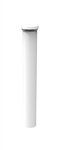 RAB BLEDR18YW LED Round Bollard 18W 3000K Color Temperature, 83 CRI, 270 Degree Lighting Pattern, White Finish