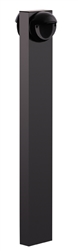 RAB BLEDR2X5-42 5W LED Round Bollard, Two BLEDs, 5000K Color Temperature (Cool), 68 CRI, 42" Mounting Height, Bronze Finish