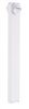 RAB BLEDR2X5-42YW 5W LED Round Bollard, Two BLEDs, 3000K Color Temperature (Warm), 87 CRI, 42" Mounting Height, White Finish