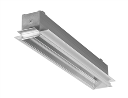 RAB BOA2-20D10 20W LED 2 ft Recessed Linear Slot Rough-In, No Photocell, 120-277V, 40 Degree Refletor, Dimmable, Aluminum Finish