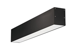 RAB BOA2S-10D10-40Y-B 10W LED 2 ft Surface Mount Linear Slot Light, No Photocell, 3000K (Warm), 700 Lumens, 86 CRI, 120-277V, 40 Degree Reflector, Dimmable, Not DLC Listed, Black Finish