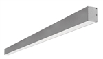 RAB BOA6S-30D10-40YN-S 30W LED 6 ft Surface Mount Linear Slot Light, No Photocell, 3500K, 2282 Lumens, 84 CRI, 120-277V, 40 Degree Reflector, Dimmable, Not DLC Listed, Silver Finish