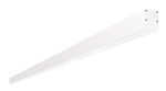 RAB BOA8S-40D10-40N-W 40W LED 8 ft Surface Mount Linear Slot Light, No Photocell, 4000K (Neutral), 3118 Lumens, 84 CRI, 120-277V, 40 Degree Reflector, Dimmable, Not DLC Listed, White Finish