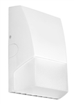 RAB BRISK12NW 12W Brisk LED Wallpack, No Photocell, 4000K (Neutral), 1551 Lumens, 73 CRI, 120-277V, DLC Listed, White Finish
