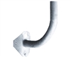 RAB BWC12 Floodlight Bracket for Steel and Wood Poles, Not DLC Listed, Galvanized Steel Finish