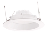 RAB DLED6R12YY 12W 6 inch LED Retrofit Downlight, 2700K, 675 Lumens, 84 CRI, Without Baffle, White Finish