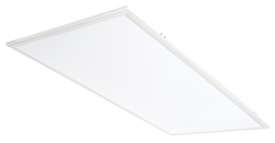 RAB EZPAN2X4-40N/D10/E2 40W 2' x 4' EZPAN Edgelit LED Panel with Emergency Battery Back-up, 4000K (Neutral), 4286 Lumens, 81 CRI, 120-277V, Dimmable, White Finish