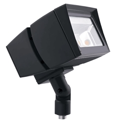 RAB FFLED39N 39W Arm Mount LED Floodlight, No Photocell, 4000K (Neutral), 3902 Lumens, 83 CRI, 7H x 6V Beam Distribution, Standard Operation, Bronze Finish