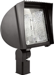 RAB FXF26SFQT/PC2 26W Slipfitter Mount Compact Fluorescent Floodlight, Button Photocell 277V, 1800 Lumens, Bronze Finish