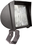 RAB FXF64TQT/PC 64W Trunnion Mount Compact Fluorescent Floodlight, Button Photocell 120V, 4800 Lumens, Bronze Finish