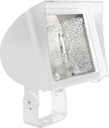 RAB FXL400TQTW FlexFlood XL Flood Light Trunnion Mount 400W High Pressure Sodium Lamp 120V-277V White Color