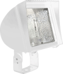 RAB FXL400TQTW/PC FlexFlood XL Flood Light Trunnion Mount 400W High Pressure Sodium Lamp 120V-277V White Color with Photocontrol