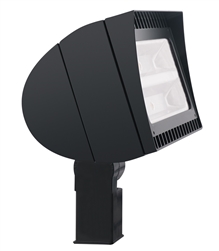 RAB FXLED150T/480/PCT4 150W Slipfitter Mount LED Floodlight, 5000K (Cool), 480V Twistlock Photocell, 14073 Lumens, 67 CRI, Standard Operation, DLC Listed, Bronze Finish