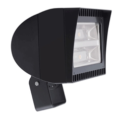 RAB FXLED78T 78W Trunnion Mount LED Floodlight, 5100K (Cool), 7597 Lumens, 67 CRI, Standard Operation, Bronze Finish