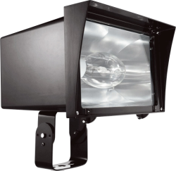 RAB FZS250QT Floodzilla Flood Light Trunnion Mount 250W High Pressure Sodium Lamp 120V-277V Bronze Color