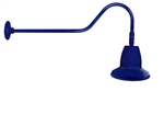 RAB GN2LED13NRST11BL 13W LED Gooseneck Straight Shade with 35" Goose Arm, 4000K (Neutral), Rectangular Reflector, 11" Straight Shade, Royal Blue Finish