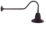 RAB GN2LED13NRSTA 13W LED Gooseneck Straight Shade with 35" Goose Arm, 4000K (Neutral), Rectangular Reflector, 15" Straight Shade, Bronze Finish