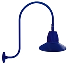 RAB GN3LED13NRSTBL 13W LED Gooseneck Straight Shade with Upcurve 30" High, 25" from Wall Goose Arm, 4000K (Neutral), Rectangular Reflector, 15" Straight Shade, Royal Blue Finish