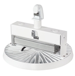 RAB HAYBAY130/D10/LCS 130W LED HAYBAY High Bay, Lightcloud Sensor, 5000K (Cool), 15506 Lumens, 74 CRI, 120-277V, Dimmable, DLC Listed, Lightcloud Installed, Standard Operation, White Finish