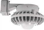 RAB HAZBLED42F 42W Wall Mount LED Hazardous Location Fixture, 5100K (Cool), 3542 Lumens, 70 CRI, Frosted Globes, No Guard, Natural Finish