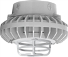 RAB HAZXLED26CF-DG 26W Ceiling Mount LED Hazardous Location Fixture, 5100K (Cool), 2881 Lumen, 69 CRI, Clear Lens, Die Cast Guard,  DLC Listed, Natural Finish