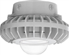 RAB HAZXLED42C 42W Ceiling Mount LED Hazardous Location Fixture, 5100K (Cool), 3810 Lumen, 70 CRI, Clear Globes, No Guard,  DLC Listed, Natural Finish