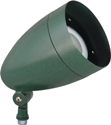 RAB HBLED10VG AMB 10W Amber LED Bullet Floodlight, No Photocell, 92 Lumens, 75 CRI, 120-277V, Verde Green Finish