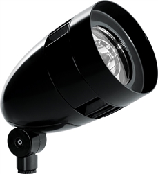 RAB HBLED13YB/D10 13W LED Bulled Floodlight, 3000K (Warm), No Photocell, 1228 Lumens, 81 CRI, 120-277V, Not DLC Listed, Black Finish