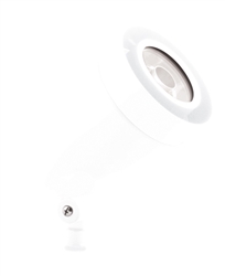 RAB HSLED13NW/D10 13W LED Spotlight, 4000K (Neutral), No Photocell, 1111 Lumens, 82 CRI, 120-277V, Not DLC Listed, White Finish