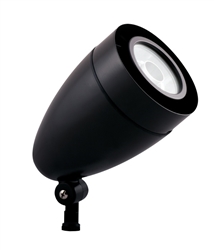 RAB HSLED13YB 13W LED Spotlight, 3000K (Warm), 544 Lumens, 87 CRI, Black Finish