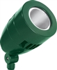 RAB HSLED18NVG 18W LED Bullet Spotlight, 4000K (Neutral), No Photocell, 1572 Lumens, 82 CRI, 120-277V, 3H x 3V Beam Distribution, Standard Operation, DLC Listed, Verde Green Finish