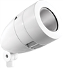 RAB HSLED18W 18W LED Bullet Spotlight, 5000K (Cool), No Photocell, 1997 Lumens, 68 CRI, 120-277V, 3H x 3V Beam Distribution, Standard Operation, Not DLC Listed, White Finish