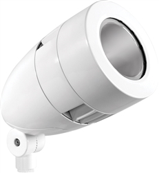 RAB HSLED26NW 26W LED Bullet Spotlight, 4000K (Neutral), No Photocell, 2093 Lumens, 81 CRI, 120-277V, 3H x 3V Beam Distribution, Standard Operation, DLC Listed, White Finish