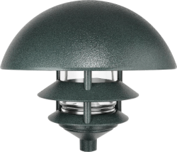 RAB LLD3VG/F13 3 Tier Lawn Light with Dome Top, 120V 13 watts Compact Fluorescent Lamp, Verde Green