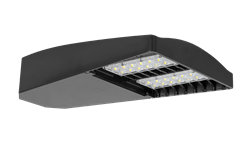 RAB LOT2T160Y/D10/5PR 160W LED LOTBLASTER Area Light, No Photocell, 3000K (Warm), 16675 Lumens, 73 CRI, 120-277V, Type II Distribution, Dimmable, 5-Pin Receptacle, Bronze Finish