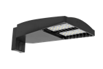 RAB LOT3T110/D10/UPA/WS4 110W LED LOTBLASTER Area Light, Multi-Level Motion Sensor, 5000K (Cool), 12807 Lumens, 120-277V, Type III Distribution, Dimmable, Universal Pole Adaptor, Bronze Finish
