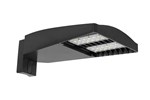 RAB LOT4T160/480/D10/UPA 160W LED LOTBLASTER Area Light, No Photocell, 5000K (Cool), 16446 Lumens, 72 CRI, 480V, Type IV Distribution, Dimmable, Universal Pole Adaptor, Bronze Finish